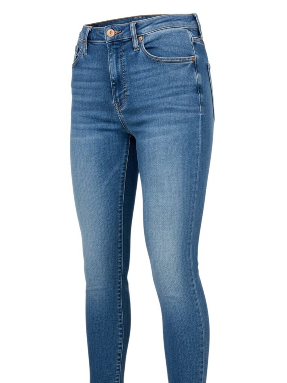 Madewell‎ Skinny Crop Denim Jeans 10 High-Rise Medium Wash Minimalist EUC